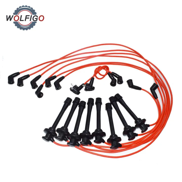 WOLFIGO 10 Pcs Spark Plug Ignition Wires Set Cable 23022 S823022 For