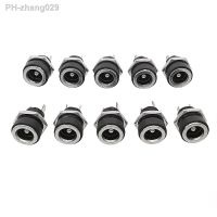 10Pcs DC-022B 12V DC Power Supply Jack Socket Female Panel Mount Connector 5.5mm x 2.1mm DC Jack Plugs Terminals Adapter