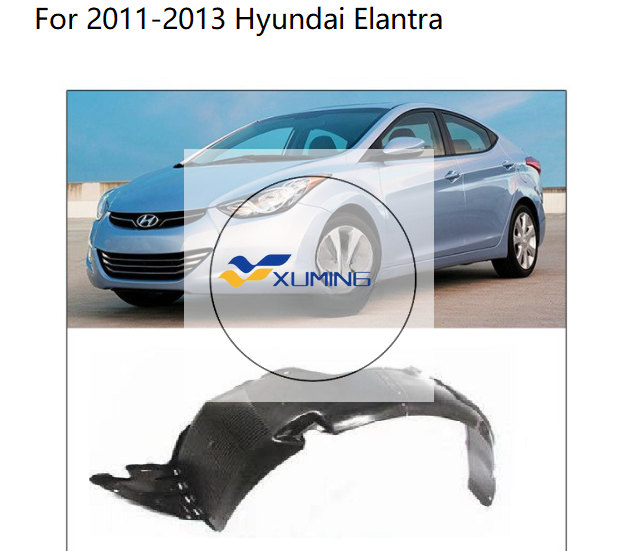 thumbnail image 2 of Pair Front Fender Liners For Hyundai Elantra 2014-2016 – Driver & Passenger Side, Direct Fit 2 of 4