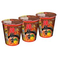 ✨Sale✨ นิสชิน คัพ บะหมี่กึ่งสำเร็จรูป รสสไปซีทงคตสึ 70กรัม x 3 ถ้วย Nissin Cup Spicy Tonkotsu Flavour Instant Noodles 70g x 3 Cups