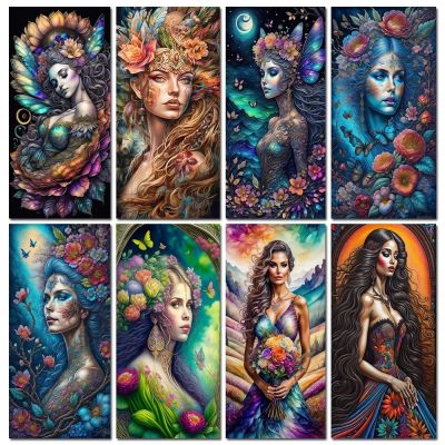 【hot】┇✷  Large Woman 5D Painting Portrait Mosaic Embroidery Picture Y1035