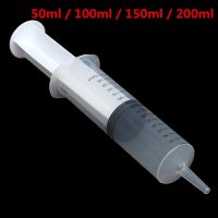 ✴◕₪ 50ml/100ml/150ml/200ml Plastic Reusable Big Large Hydroponics Nutrient Sterile Health Measuring Syringe Tools Cat Feeding Acc