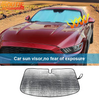 BOUTIE Car Heat Insulation Protect Front Windshield Sunshade Shade Cover for Ford Mustang 2015+ Sunshade Visor Accessories