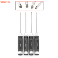 ?【Lowest price】CHANGDA 4pcs Black Long Hex/ALLEN Key Socket บิตชุดเครื่องมือ hex สกรู DRIVER Kit