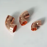 ;[-[; GOGO 5Pcs A Lot Copper TP2 Material 90 Degree Elbow Thickening L Elbow Diameter 6 ~76Mm Fittings