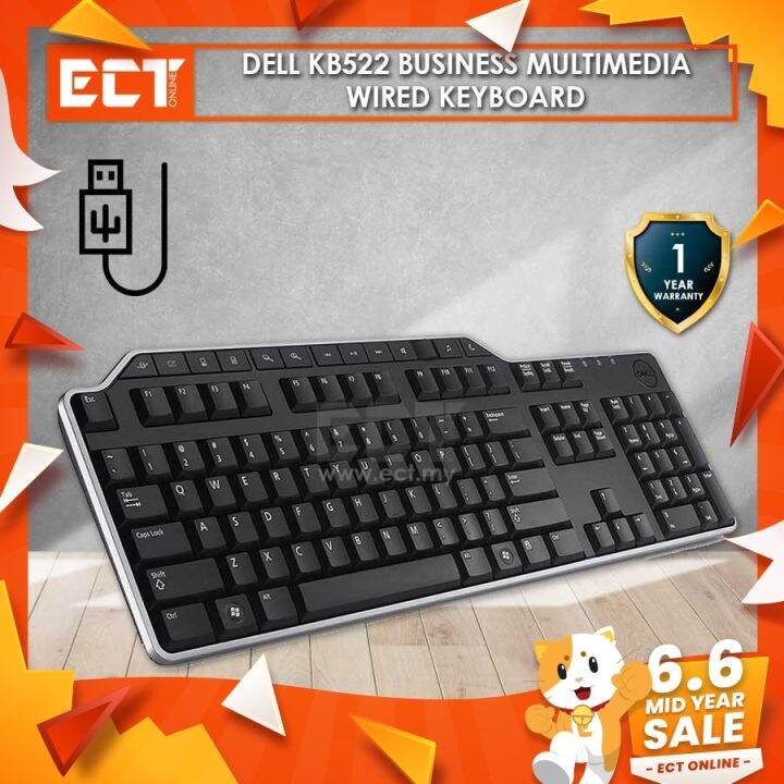 Keyboard Wireless Keyboard Dell Kb522 Business Multimedia Wired Keyboard Lazada 0004