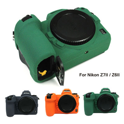 ยางนุ่มเคสสำหรับ Nikon Z7IIZ6II กล้องล้างทำความสะอาดได้เคลือบซิลิโคนเกราะผิวปกคลุมสำหรับ Nikon Z6 Ii Z7 Ii อุปกรณ์เสริม