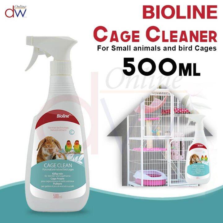 Genuine Bioline Pet Cage Cleaner Spray 500ml Cage Clean Habitat