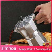 Simhoa เครื่องชงกาแฟหม้อเครื่องชงเอสเพรสโซ่สำหรับเดินทางร้านอาหารตั้งแคมป์กลางแจ้ง