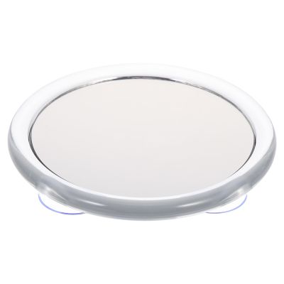 Portable Vanity Mirror Suction Cup 20X Magnifying Makeup Lights 10x10cm Mirrors White Plastic Travel Mirrors