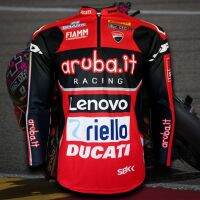 เสื้อแขนยาว Aruba.it Racing-ทีม Ducati บิ๊กไบค์-รถจักรยานยนต์ WB0008 Scott-R (ซิปคอ)