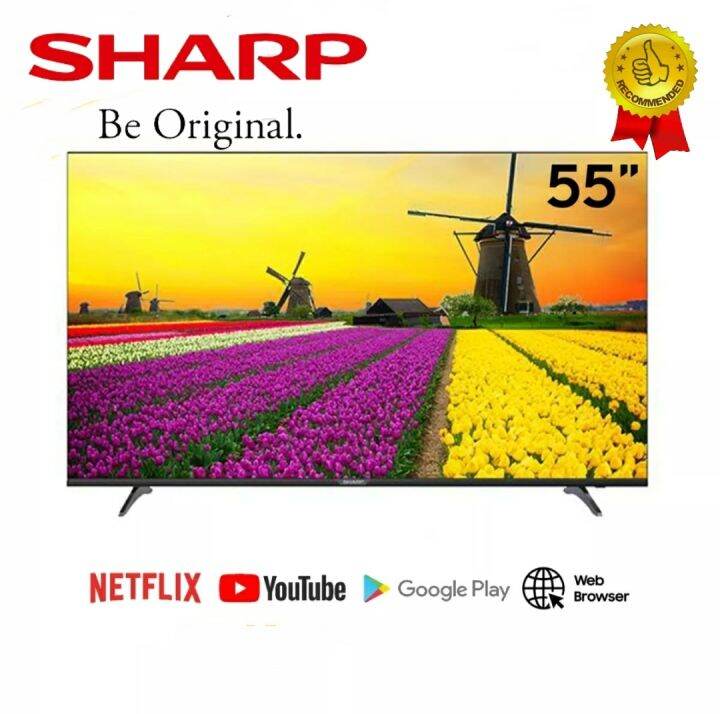 Sharp 55" Inch Smart TV 4K UHD Ultra HD 4TC55EJ2X Lazada
