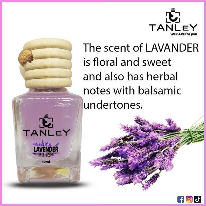 Tanley12ML Lavender Hanging Diffuser Car and Room Air Freshener Car Air