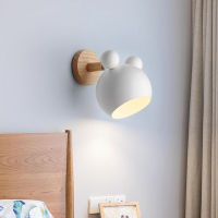 Nordic Wall Lamps Modern Cartoon Creative E27 Cottage Home Decor White Black for Living Room Bedside Corridor Indoor Lighting