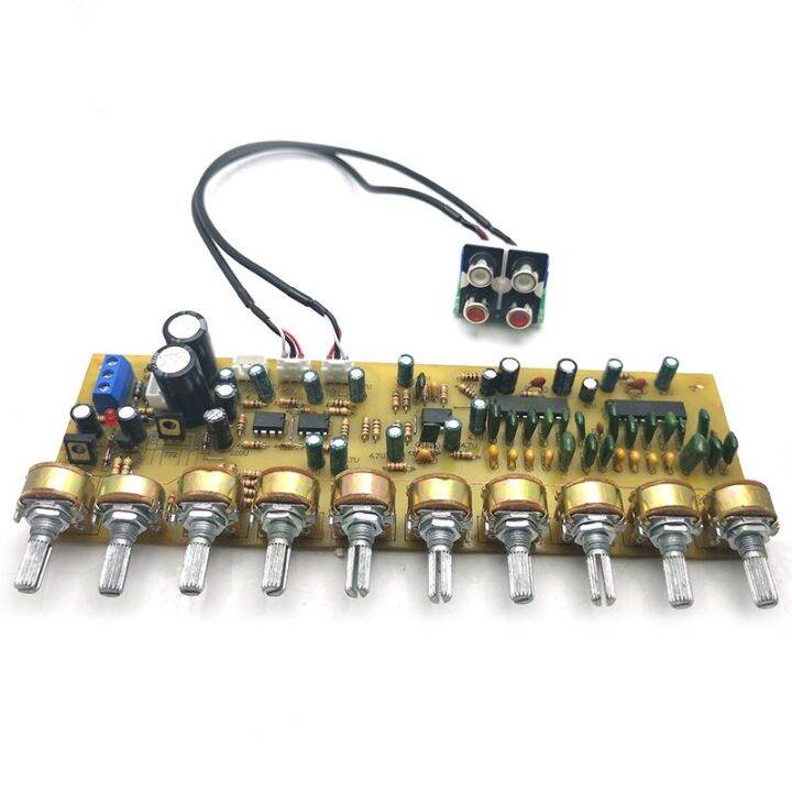 LA3607 Audio Preamplifier EQ Equalizer Treble Bass Midrange Volume