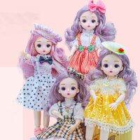 (Popular toys) ใหม่30เซนติเมตรตุ๊กตา13ข้อต่อที่สามารถเคลื่อนย้าย1/6 BJD น่ารัก Madeup ด้วย3D ตาโตแฟชั่นชุดไวนิลหัวร่างกายสำหรับสาวของขวัญของเล่น DIY