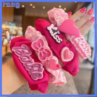 RANG สีทึบทึบ ตุ๊กตาบาร์บี้ scrunchie แฟชั่นสำหรับผู้หญิง อีลาสติก ยางรัดผม ของใหม่ หางม้าหางม้า เชือกมัดผม สำหรับผู้หญิง