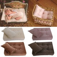 ZZOOI Baby Photography Props Background Mini Mattress &amp; Pillow Photo Props Set Newborn Photostudio Backdrop Photo Posing Props