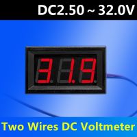 【✲High Quality✲】 buhejire Dc2.5เครื่องทดสอบไฟฟ้าโวลต์มิเตอร์มาตรวัดสำหรับรถยนต์ Diy-30V Dc 0-100V แผงควบคุม Led สีแดง