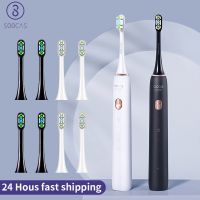 HOKDS SOOCAS Powerful Ultrasonic Electric Toothbrush For Adults Replacement Automatic IPX7 Waterproof Tooth Brush Whitening Heads Set