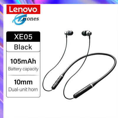 หูฟังแสตนบายด์ยาวกันน้ำชุดหูฟังบลูทูธสไตล์สปอร์ตแบบคอ XE05 Lenovo