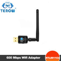 Terow USB wiffi ADAPTER 600Mbps 2.4GHz 5.8GHz ตัวรับสัญญาณ WiFi 1300Mbps การ์ดเครือข่าย USB2. Adapter0 WIFI เสาอากาศความเร็วสูง