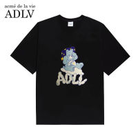 ร้อน, ร้อน★Adlv เสื้อยืดแขนสั้น ผ้าฝ้าย พิมพ์ลาย แฟชั่นสําหรับผู้ชายและผู้หญิง