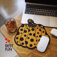 【DT】Yayoi Kusama Pumpkin Art Computer Mouse Padding Rubber Pad Desk for Waterproof Office Home Decoration Cup Mat Antislip hot