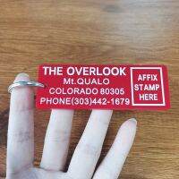 Classic Horror Movie Overlook Hotel Keychain Room 237 Key Kob Plastic Red Duplex Printing Key ChainsTH