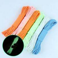 YOMDID 4mm Luminous Rope Multipurpose Lanyard Rope Practical Paracord Parachute Cord DIY Bracelet Braiding Accessories