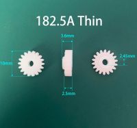 182.5A ใหม่0.5เมตรเกียร์บาง18ฟัน OD = 10มม. หนา2.5มม. รู2.4มม. 18ตันมอเตอร์ไฟฟ้าอุปกรณ์เสริมชิ้นส่วนมอเตอร์ปีกนก