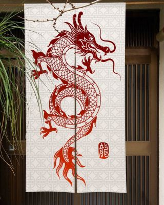 Chinese Dragon Painting Door Cu Panel Traditional Crane Owl Japanese Style Doorway Cu Entrance Hanging