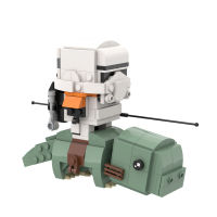 MOC New Hope Star Mini Tatooine Figures Sandtrooper On Dewback Brickheadz Building Blocks Wars Soldiers Cavalry Model Toys Gifts