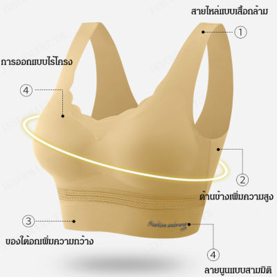 juscomart เสื้อกล้ามสาวไร้รอยต่อที่ไม่เห็นเงา เทคโนโลยีต้านเชื้อแบคทีเรีย กันได้ทั้งคัน สบายสะบาย มีฟองน้ำเพิ่มความนุ่มนวล