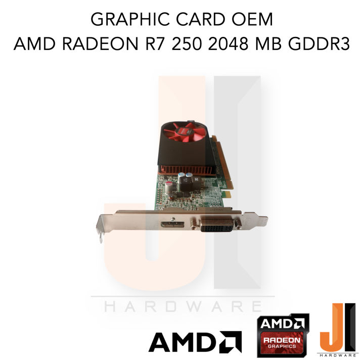 graphic-card-amd-radeon-r7-250-2048mb-128-bit-gddr3-oem-สินค้ามือสองสภาพดีมีการรับประกัน