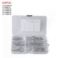 ‘【；、’ 120/360/500PCS Aluminum Pop Rivet Blind Rivet Set Mandrel Blind Rivets