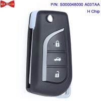 KEYECU S000048000 A03TAA Remote Key Fob for Toyota Auris Corolla Aygo 2012 2013 2014 2015 2016 2017 433MHz ASK H Chip