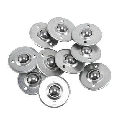 10Pcs CY-16B 5/8-Inch Bearing Steel Roller Ball Flange Conveyor Transfer Unit