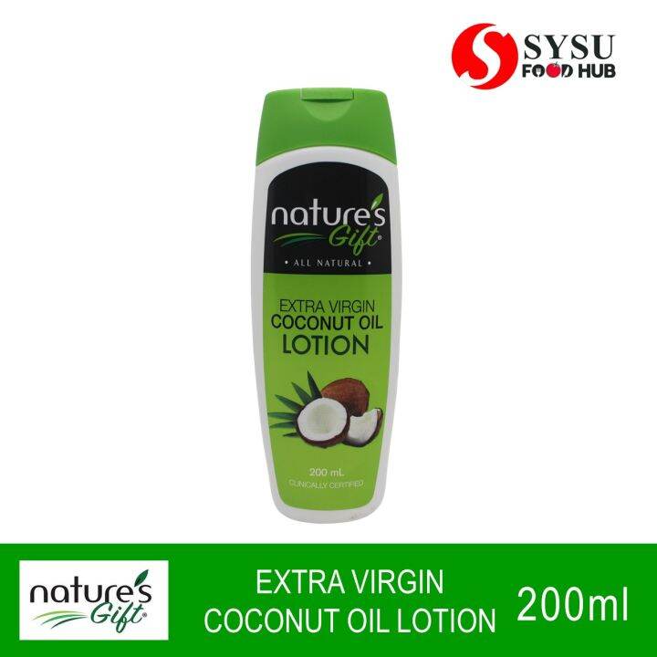 Nature's Gift Extra Virgin Coconut Oil Lotion 200ml Lazada PH