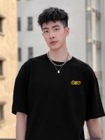 เสื้อแขนสั้น2023คู่ใหม่อินเทรนด์เสื้อครึ่งแขนผ้าฝ้ายไฮสตรีทแฟชั่นแบบหลวมเดียวกัน