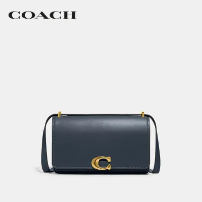 COACH กระเป๋าสะพายไหล่ผู้หญิงรุ่น Bandit Shoulder Bag สีฟ้า CC416 B4/DE