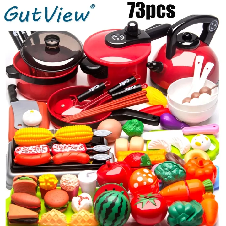 【COD】81pcs Baby Cooking toy Kitchen toys set for kids Children