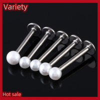 Variety ✨Hot Sale✨ ต่างหูหมุดเจาะกระดูกอ่อนที่ติ่งหน้ารูหูทำจากไข่มุก