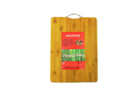 Bamboo cutting board เขียงไม้ไผ่ หูจับเหล็ก ขนาด 30x40x1.7ซม.S190226