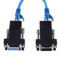 VGA Adapter RJ45 to VGA Extender Male to LAN CAT5 CAT6 RJ45 Network Ethernet Cable Female Adapter PC Extra Switch Converter Cables