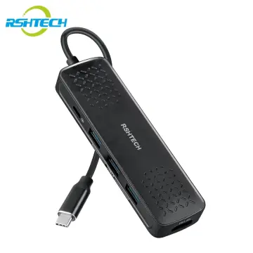 Powered USB Hub, RSHTECH RGB 7 Ports USB 3.0/USB C Hub with 14