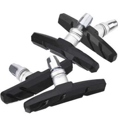 1 Pair Durable V Type Bicycle Silent Brake Pads Holder Shoes For BMX Road MTB Bike Bicycle Parts Accessories Cycling Equipment