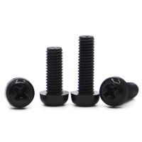 10/20/50pcs M2 M2.5 M3 M4 M5 M6 M8 Black Nylon Plastic insulation Phillips Cross Recessed Round Pan Head Screw Screw Nut Drivers