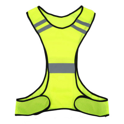 [สงสัย] เสื้อกั๊กนิรภัยสำหรับสะท้อนแสงมองเห็นง่ายวิ่งกลางคืนเสื้อผ้ารักษาความปลอดภัยปรับเอวได้
