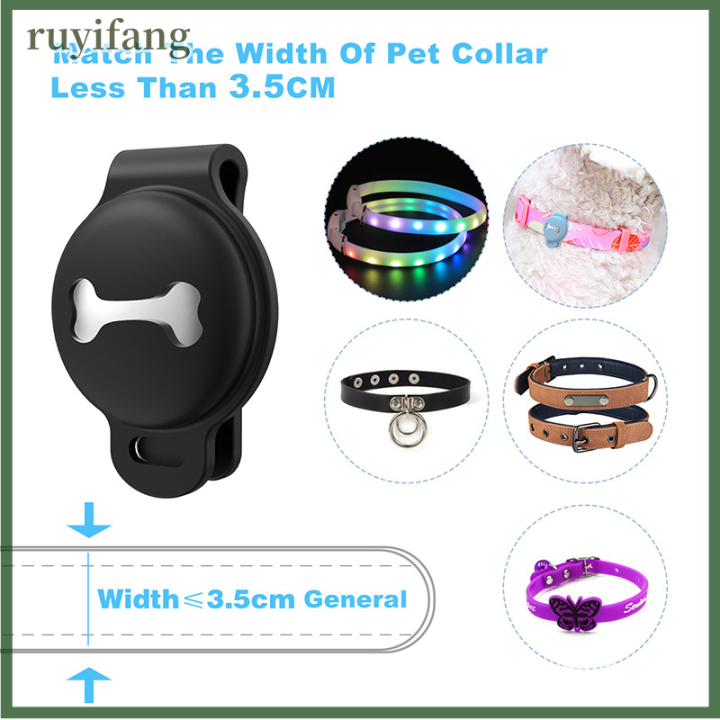 ruyifang-ปลอกคอสัตว์เลี้ยงสำหรับ-apple-airtag-dog-cat-strap-แขนปรับแขนเหมาะกับ-air-tags-ป้องกันรอยขีดข่วนสำหรับ-airtags-case